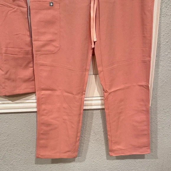 Figs Women's Top in Coral - Picture 7 of 12